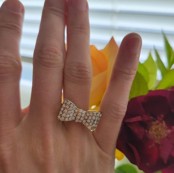 Crystal bow ring - Picture 6 of 7